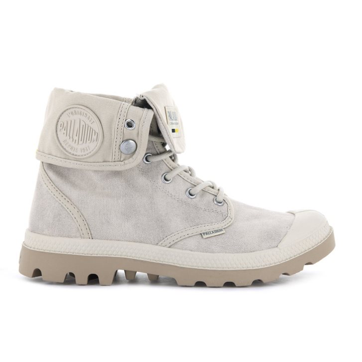 Dámské Boty Palladium Pampa Baggy WAX Světle Šedé | CZ CIS-94J